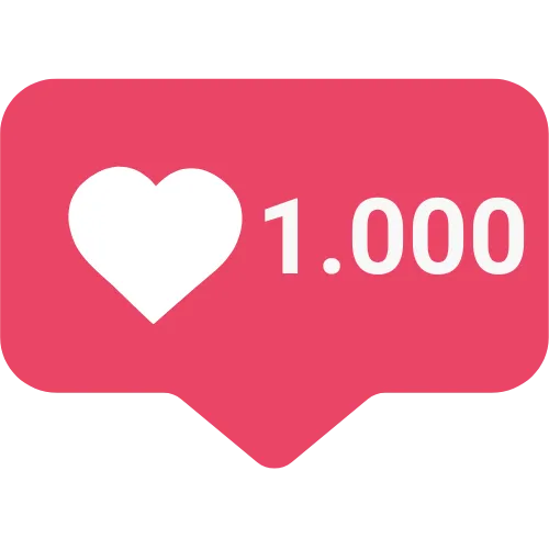 1000 Curtidas